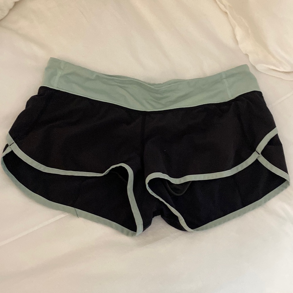 Lululemon mint and black shorts - size 8
